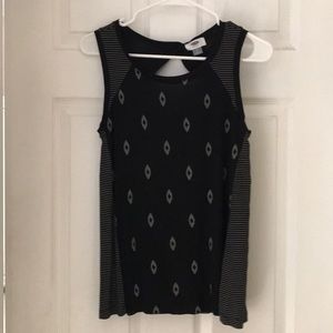 Black flowing tank top